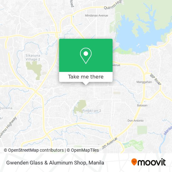 Gwenden Glass & Aluminum Shop map