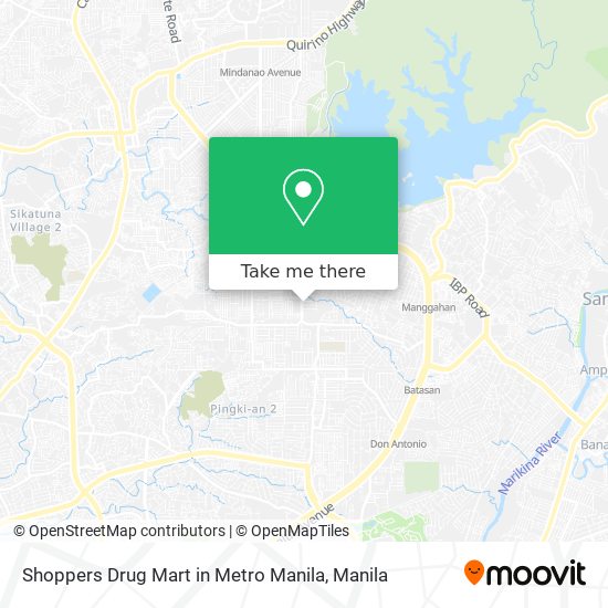 Shoppers Drug Mart in Metro Manila map