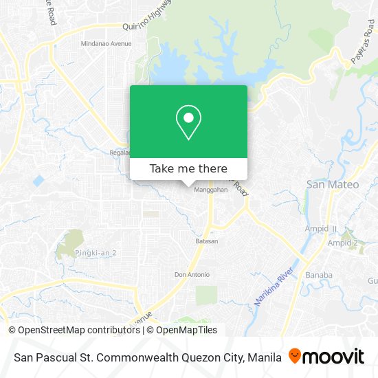 San Pascual St. Commonwealth Quezon City map