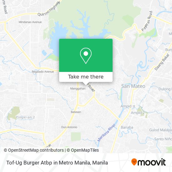 Tof-Ug Burger Atbp in Metro Manila map