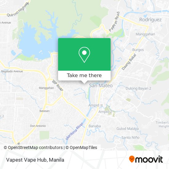 Vapest Vape Hub map