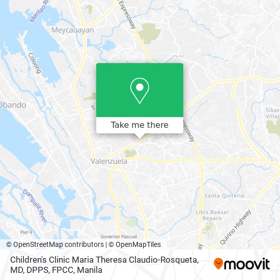 Children's Clinic Maria Theresa Claudio-Rosqueta, MD, DPPS, FPCC map