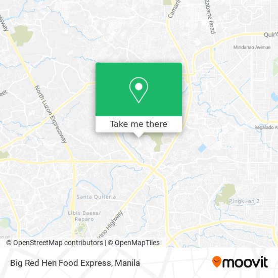 Big Red Hen Food Express map