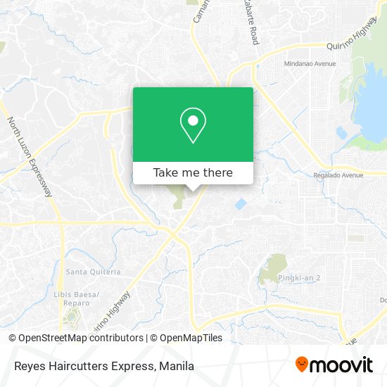 Reyes Haircutters Express map