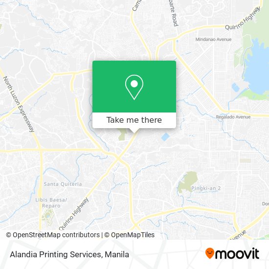Alandia Printing Services map