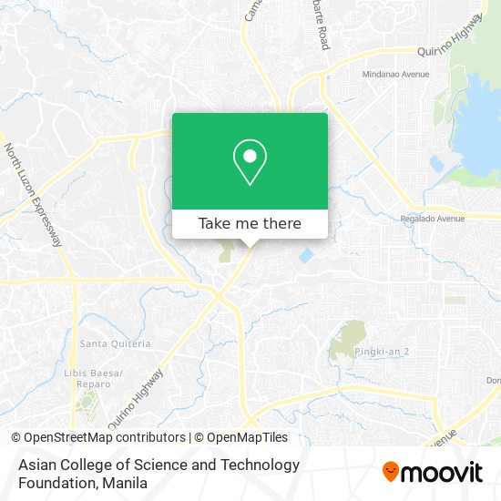 Asian College of Science and Technology Foundation map