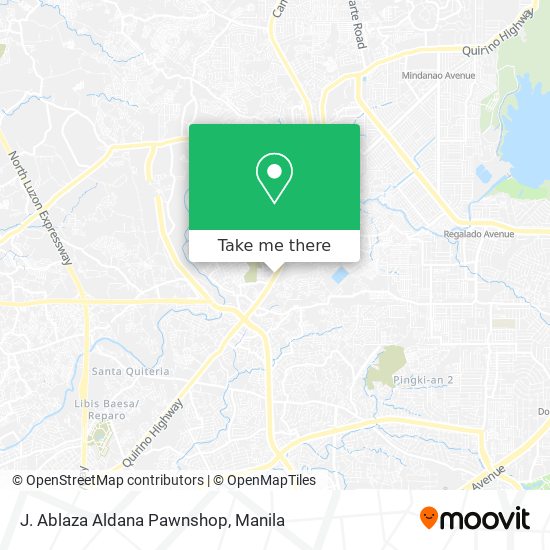 J. Ablaza Aldana Pawnshop map