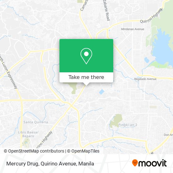 Mercury Drug, Quirino Avenue map