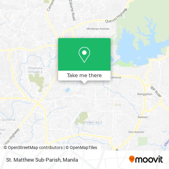 St. Matthew Sub-Parish map