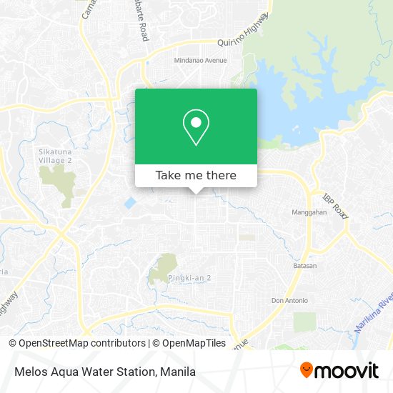 Melos Aqua Water Station map