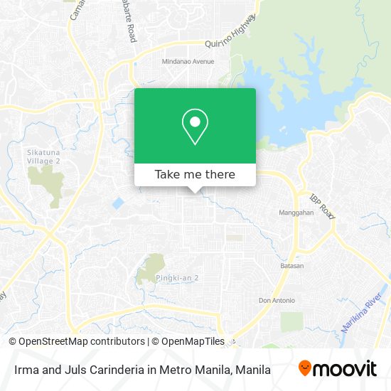 Irma and Juls Carinderia in Metro Manila map