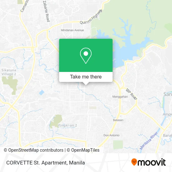 CORVETTE St. Apartment map