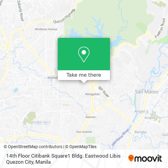14th Floor Citibank Square1 Bldg. Eastwood Libis Quezon City map