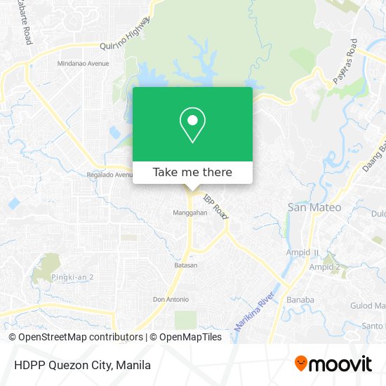 HDPP Quezon City map