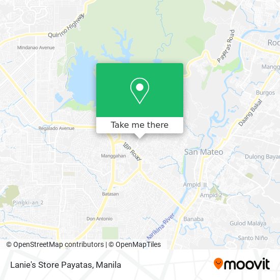 Lanie's Store Payatas map