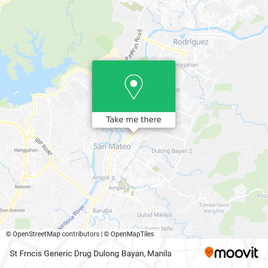 St Frncis Generic Drug Dulong Bayan map