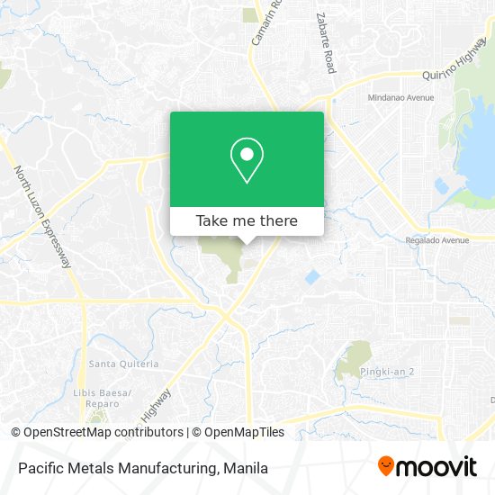 Pacific Metals Manufacturing map