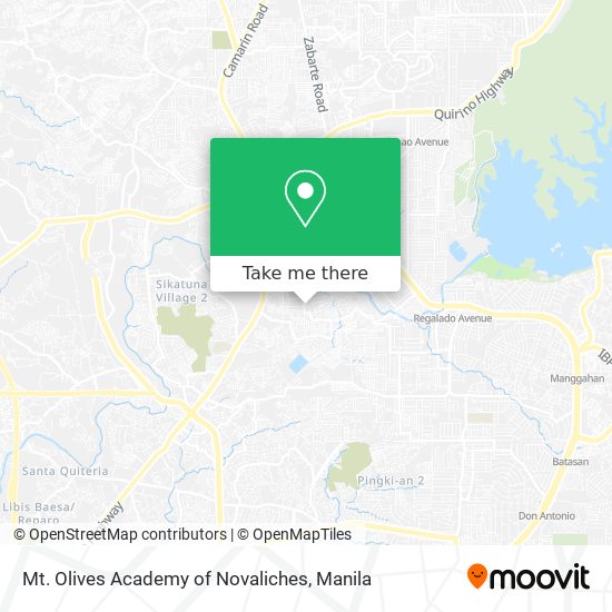 Mt. Olives Academy of Novaliches map