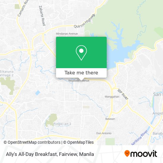 Ally's All-Day Breakfast, Fairview map
