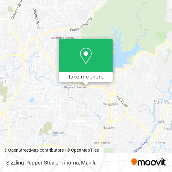 Sizzling Pepper Steak, Trinoma map