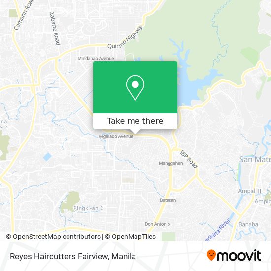 Reyes Haircutters Fairview map