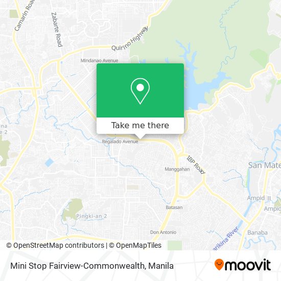 Mini Stop Fairview-Commonwealth map