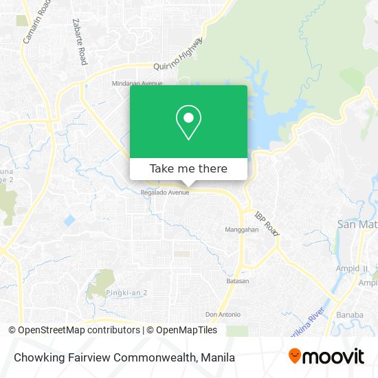 Chowking Fairview Commonwealth map