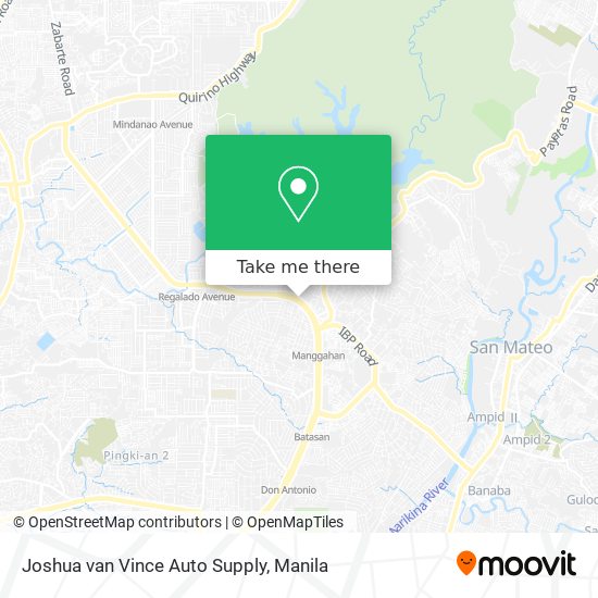 Joshua van Vince Auto Supply map