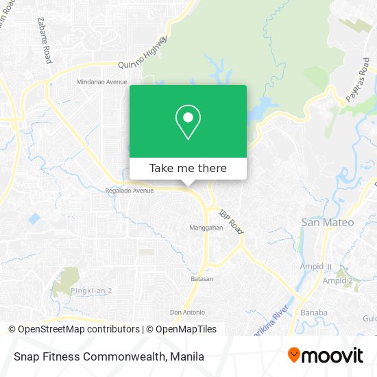 Snap Fitness Commonwealth map