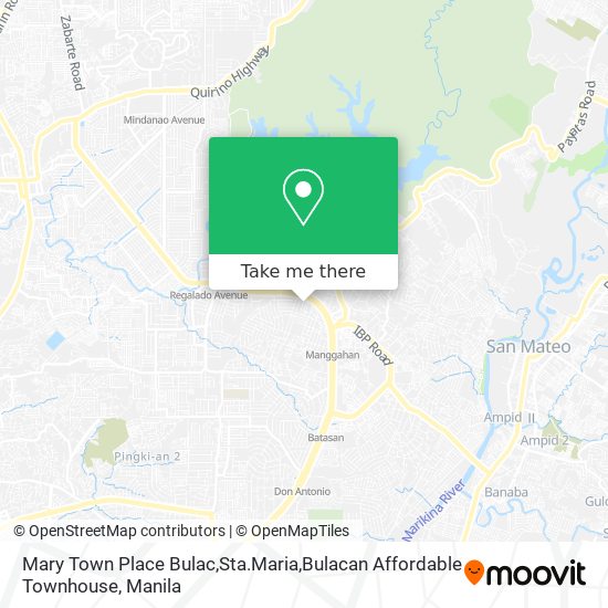 Mary Town Place Bulac,Sta.Maria,Bulacan Affordable Townhouse map