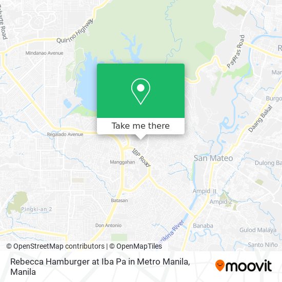Rebecca Hamburger at Iba Pa in Metro Manila map