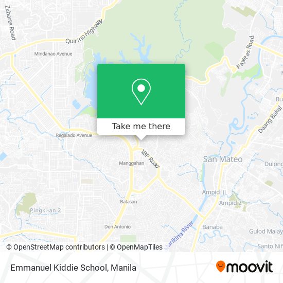 Emmanuel Kiddie School map