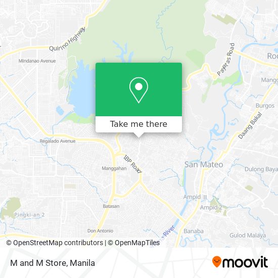M and M Store map
