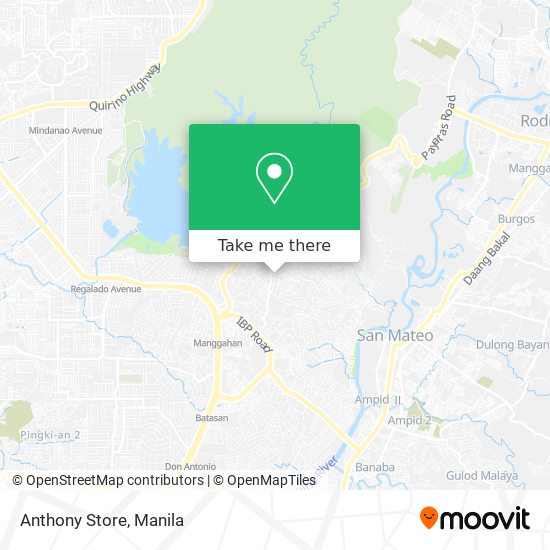 Anthony Store map