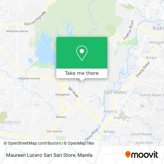 Maureen Lucero Sari Sari Store map