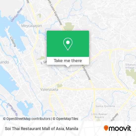Soi Thai Restaurant Mall of Asia map