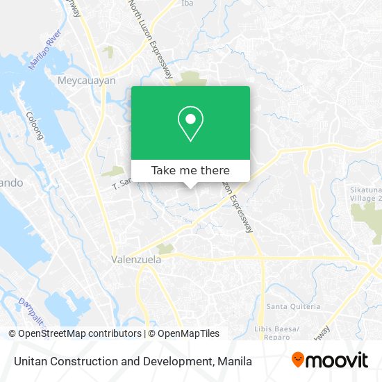 Unitan Construction and Development map