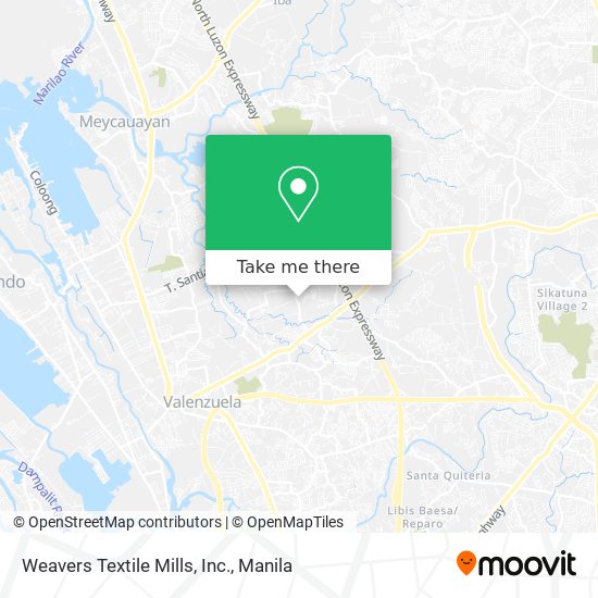 Weavers Textile Mills, Inc. map
