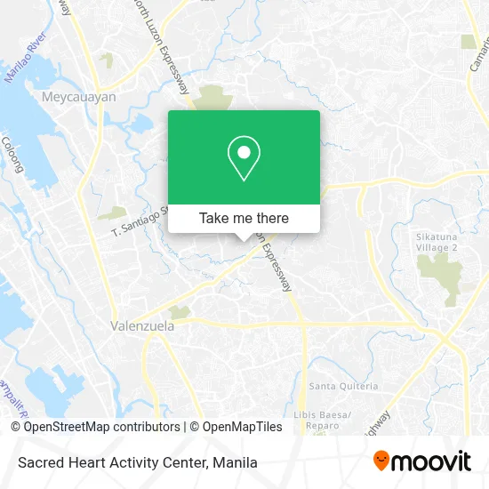 Sacred Heart Activity Center map