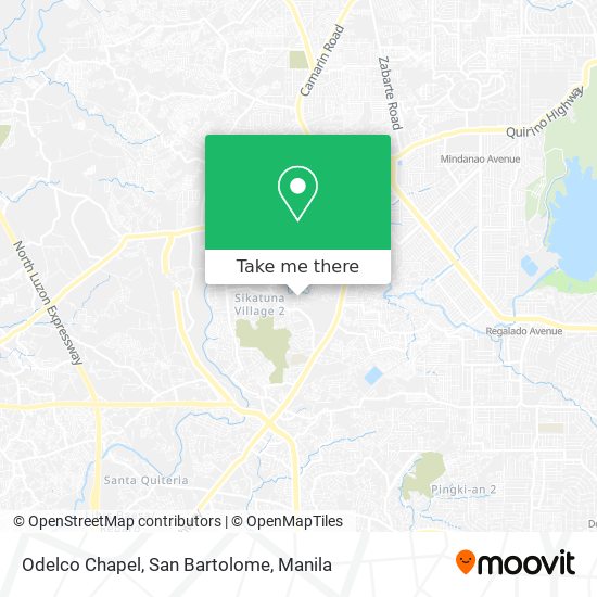 Odelco Chapel, San Bartolome map