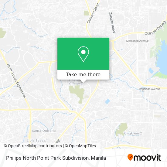 Philips North Point Park Subdivision map