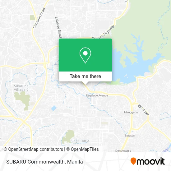 SUBARU Commonwealth map