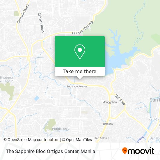 The Sapphire Bloc Ortigas Center map