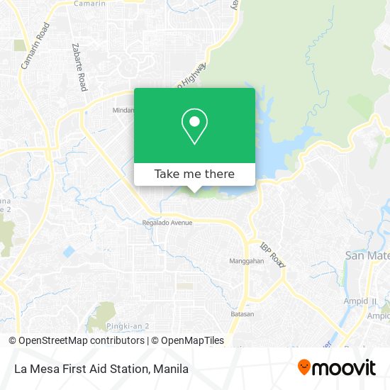 La Mesa First Aid Station map