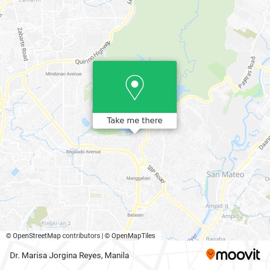 Dr. Marisa Jorgina Reyes map