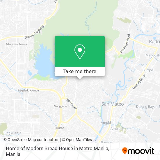 Home of Modern Bread House in Metro Manila map