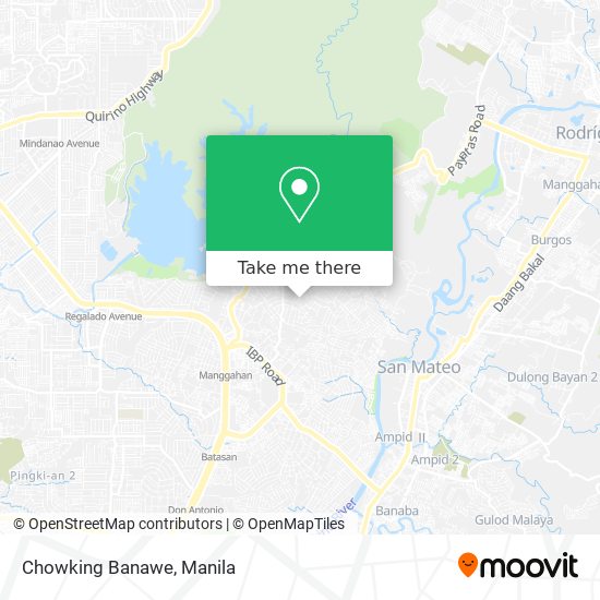 Chowking Banawe map