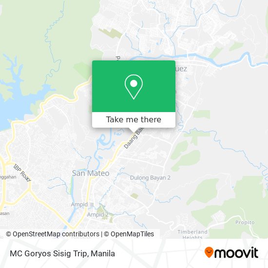 MC Goryos Sisig Trip map