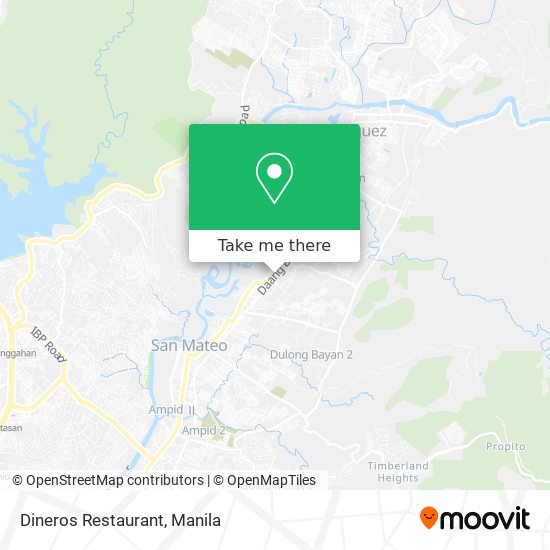 Dineros Restaurant map