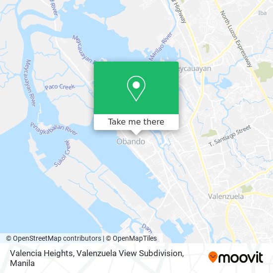 Valencia Heights, Valenzuela View Subdivision map